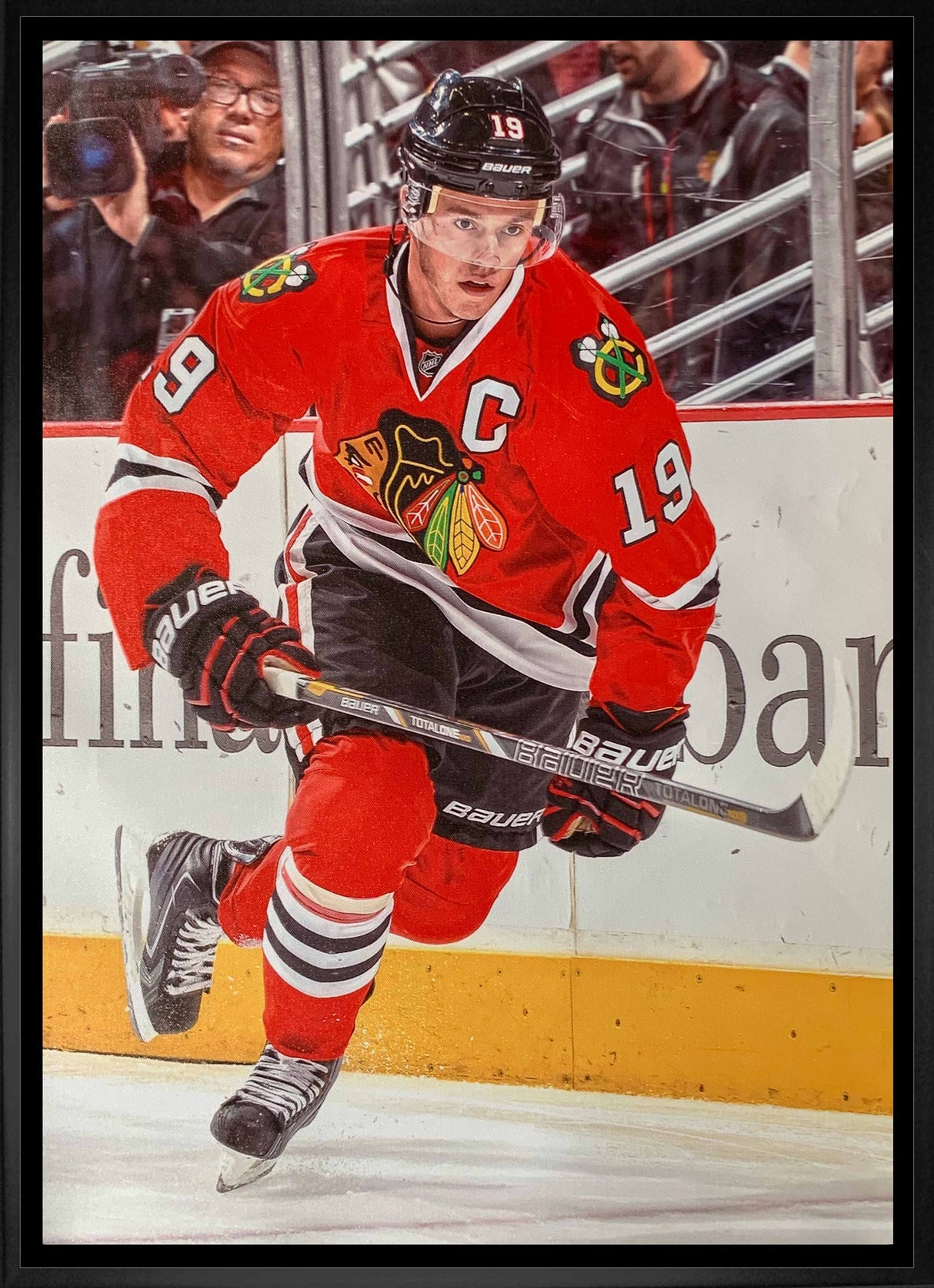 Jonathan Toews Chicago Blackhawks Framed 20x29 Canvas