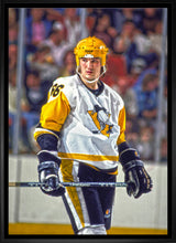 Mario Lemieux Pittsburgh Penguins Framed 20x29 Stare Canvas