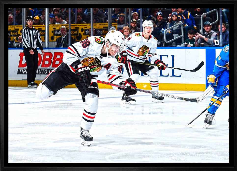 Patrick Kane Chicago Blackhawks Framed  20x29 Shooting Canvas