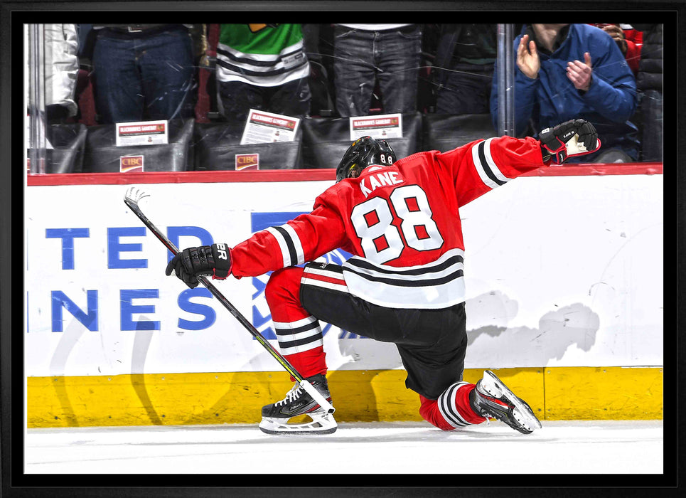 Patrick Kane Chicago Blackhawks Framed  20x29 Goal Celebration Canvas