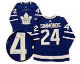 Wayne Simmonds Signed Toronto Maple Leafs Home Adidas Authentic Inscribed "2+4=The 6ix" Jersey - AUCTION