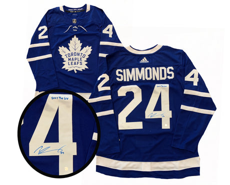 Wayne Simmonds Signed Toronto Maple Leafs Home Adidas Authentic Inscribed "2+4=The 6ix" Jersey - AUCTION