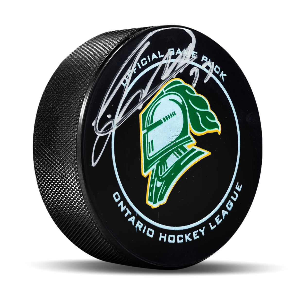 Josh Anderson Signed Puck London Knights Logo