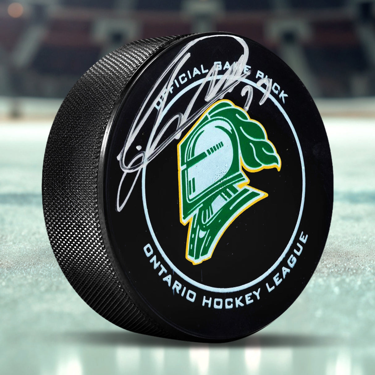 Josh Anderson Signed Puck London Knights Logo