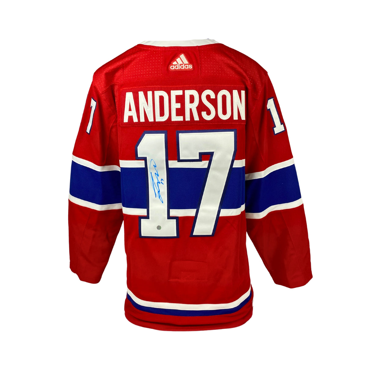 Anderson,J Signed Jersey Canadiens Red Adidas - AUCTION
