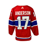 Anderson,J Signed Jersey Canadiens Red Adidas - AUCTION