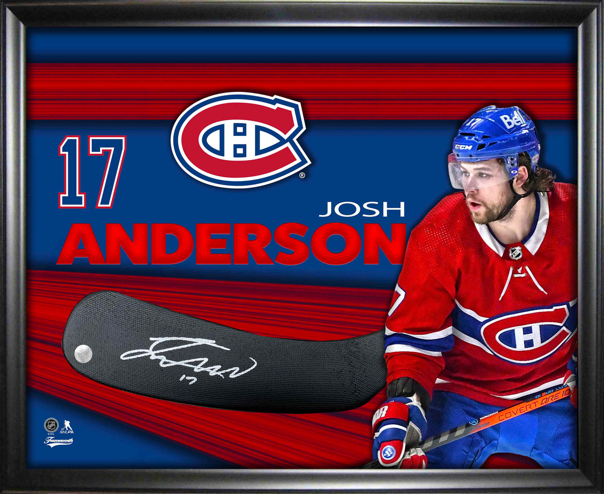 Josh Anderson Montreal Canadiens Signed PhotoGlass Framed Stickblade - AUCTION