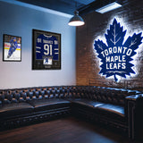 John Tavares Signed Framed 34x42 Toronto Maple Leafs Black Alternate Adidas Jersey - AUCTION