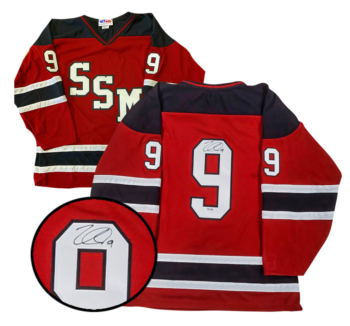 Nathan MacKinnon Signed Shattuck St Mary's Maroon Jersey LE 129 - AUCTION