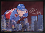 Nathan Mackinnon Colorado Avalanche Signed Framed 20x29 Colorado Skyline Canvas LE/ 99 - AUCTION