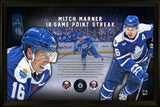 Mitch Marner Signed PhotoGlass Framed Toronto Maples Leafs Puck Inscribed "18-Game Point Streak" (Limited Edition of 116). - AUCTION