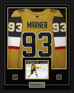 Mitch Marner Signed Jersey Framed 34x42 Vegas Golden Knight Home Fanatics Premium