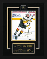 Mitch Marner Signed 8x10 Photo Framed Etched Mat Vegas Golden Knights Action-V - AUCTION