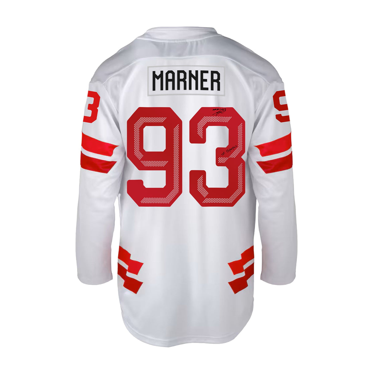 Mitch Marner Signed 2026 Hockey Canada Bauer Replica Jersey Insc "1st Olympics" (Limited Edition of 93) - AUCTION