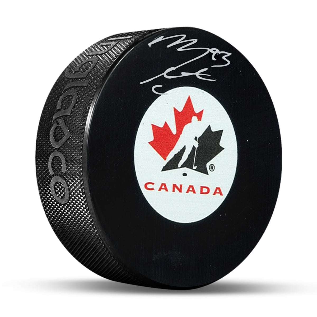Mitch Marner Signed Puck Team Canada (#93) - AUCTION
