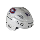 Noah Dobson Signed Montreal Canadiens Bauer Re-Akt 55 Hockey White Helmet - AUCTION