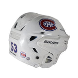 Noah Dobson Signed Montreal Canadiens Bauer Re-Akt 55 Hockey White Helmet - AUCTION