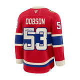 Noah Dobson signed Montreal Canadiens 2026 Heritage Classic jersey, illustrative mock-up