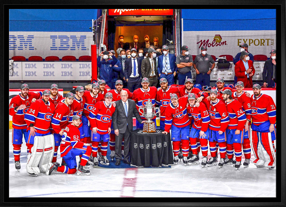 Montreal Canadiens Framed 20x29 Clarence S. Campbell Bowl Canvas - Frameworth Sports Canada 