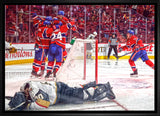 Montreal Canadiens Framed 20x29 Game-Winning Goal Canvas