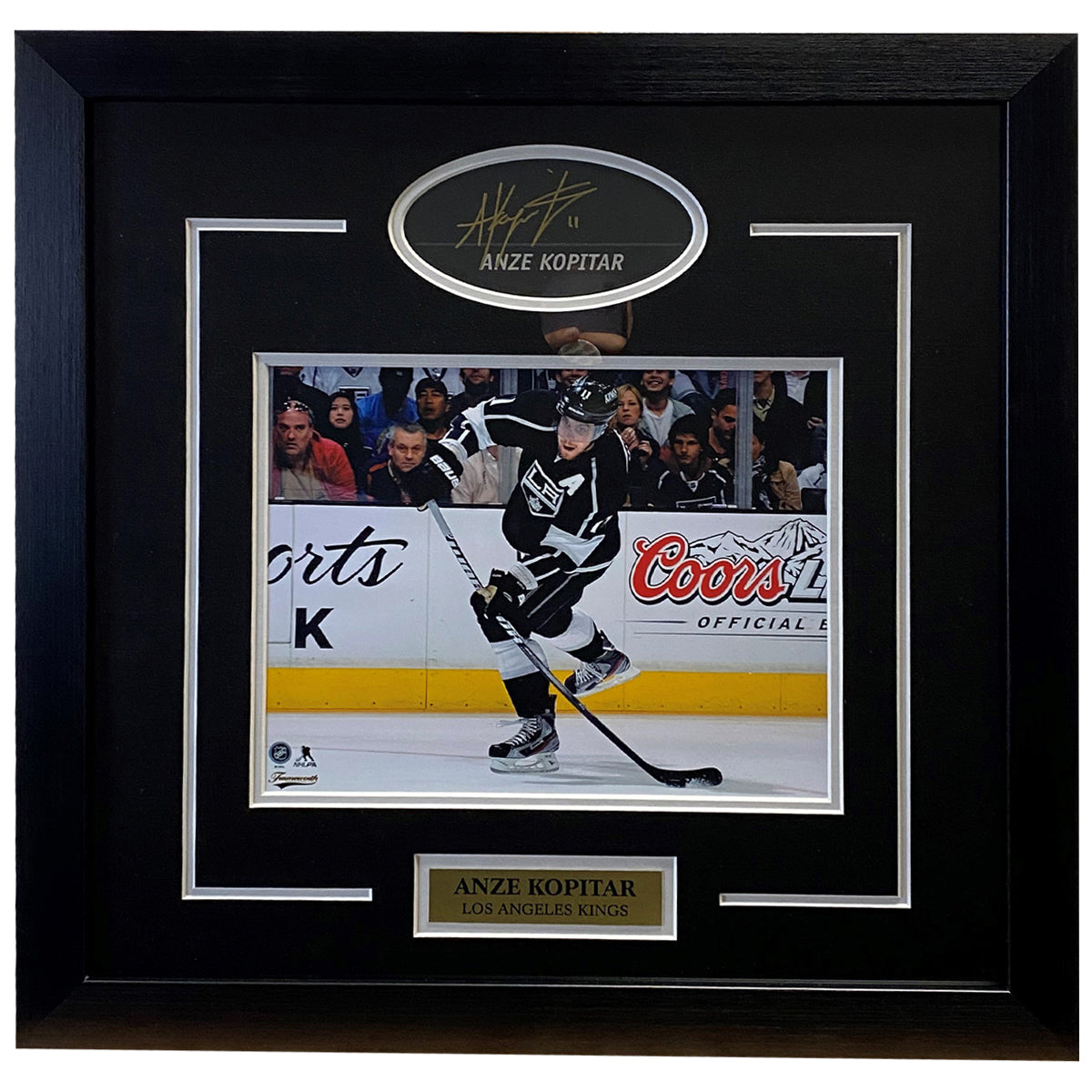 Anze Kopitar Los Angeles Kings Signed Framed Print with 8x10 Shooting Photo