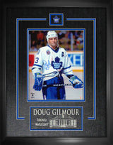 Doug Gilmour Toronto Maple Leafs Signed Framed 8x10 Bloody Warrior Photo - AUCTION