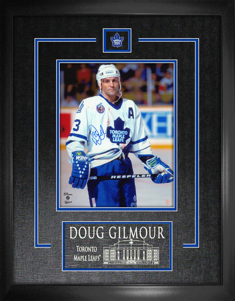 Doug Gilmour Toronto Maple Leafs Signed Framed 8x10 Bloody Warrior Photo - AUCTION