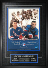 Andy Bathgate and Harry Howell Dual-Signed Framed 9x12 Print - AUCTION