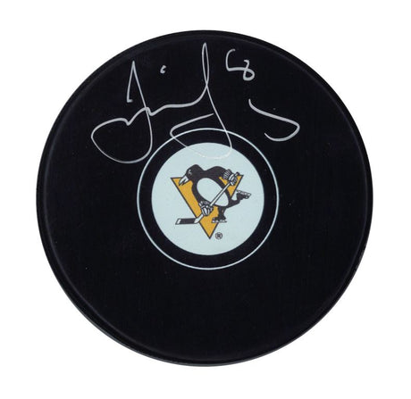 Jaromir Jagr Signed Pittsburgh Penguins Puck - AUCTION