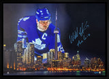 Wendel Clark Toronto Maple Leafs Signed Framed 20x29 Skyline Canvas LE/99 - AUCTION