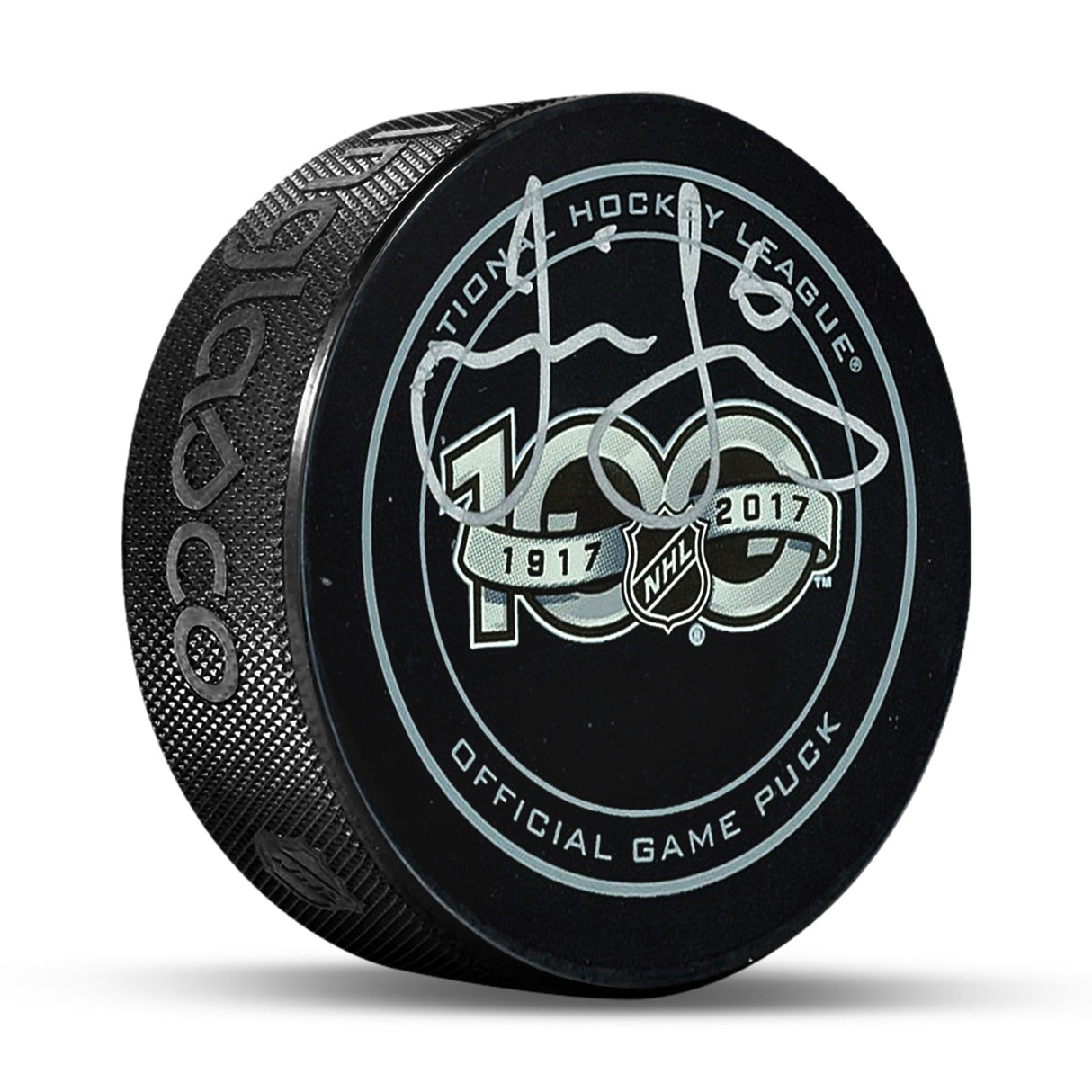 Jaromir Jagr Signed NHL 100th Anniversary Puck - AUCTION