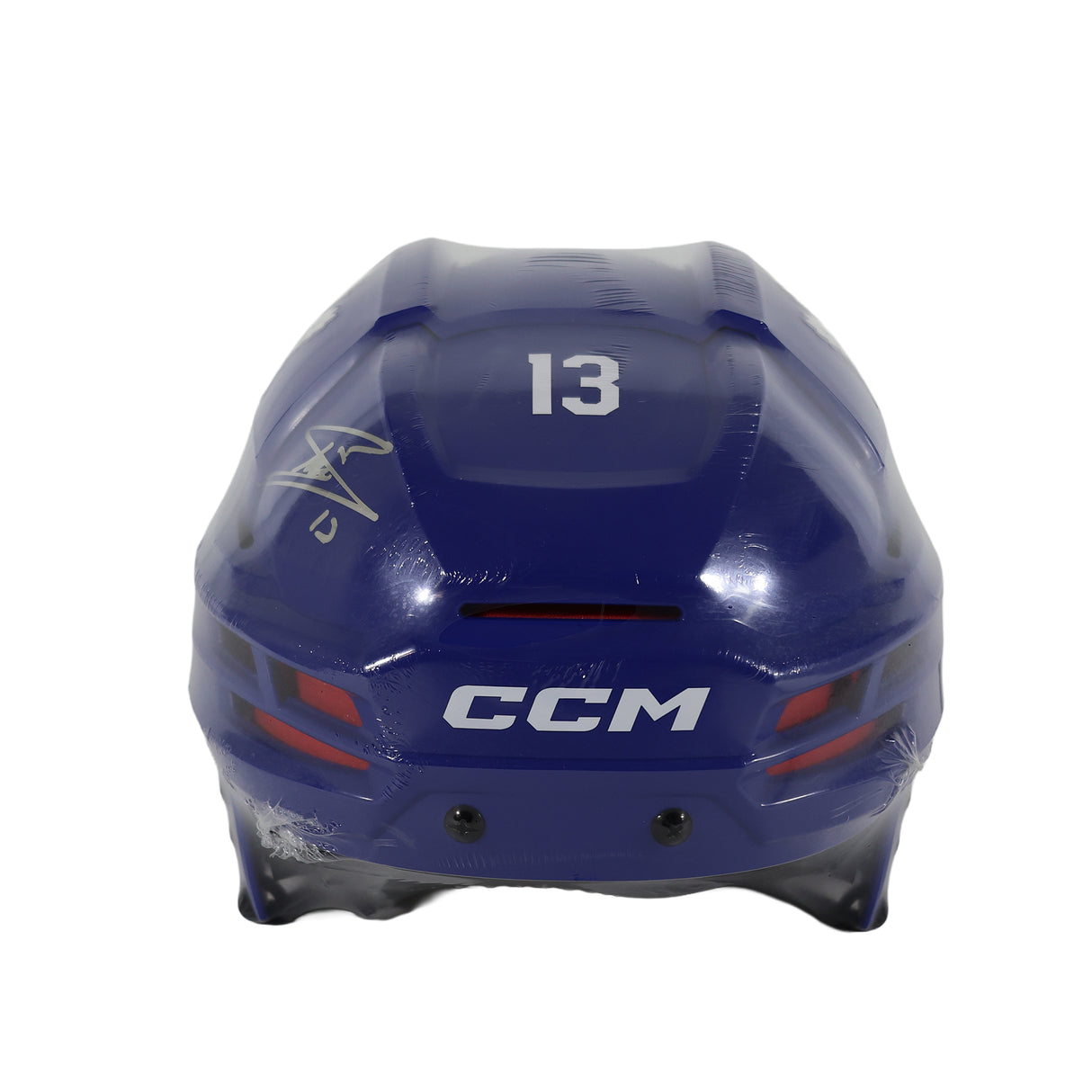 Mats Sundin Signed Toronto Maple Leafs Helmet CCM  Royal Blue (Tacks 70) - AUCTION