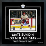 Mats Sundin Signed 8x10 Framed PhotoGlass NHL All Star Action with "9x AS" Inscription - AUCTION