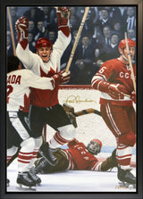 Paul Henderson Signed 20x29 Canvas Framed '72 Summit Series (Limited Edition of  72) - AUCTION