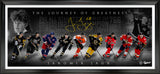 Jaromir Jagr Signed Framed 18x44 Print "The Journey of Greatness" (Limited Edition of 68) - AUCTION