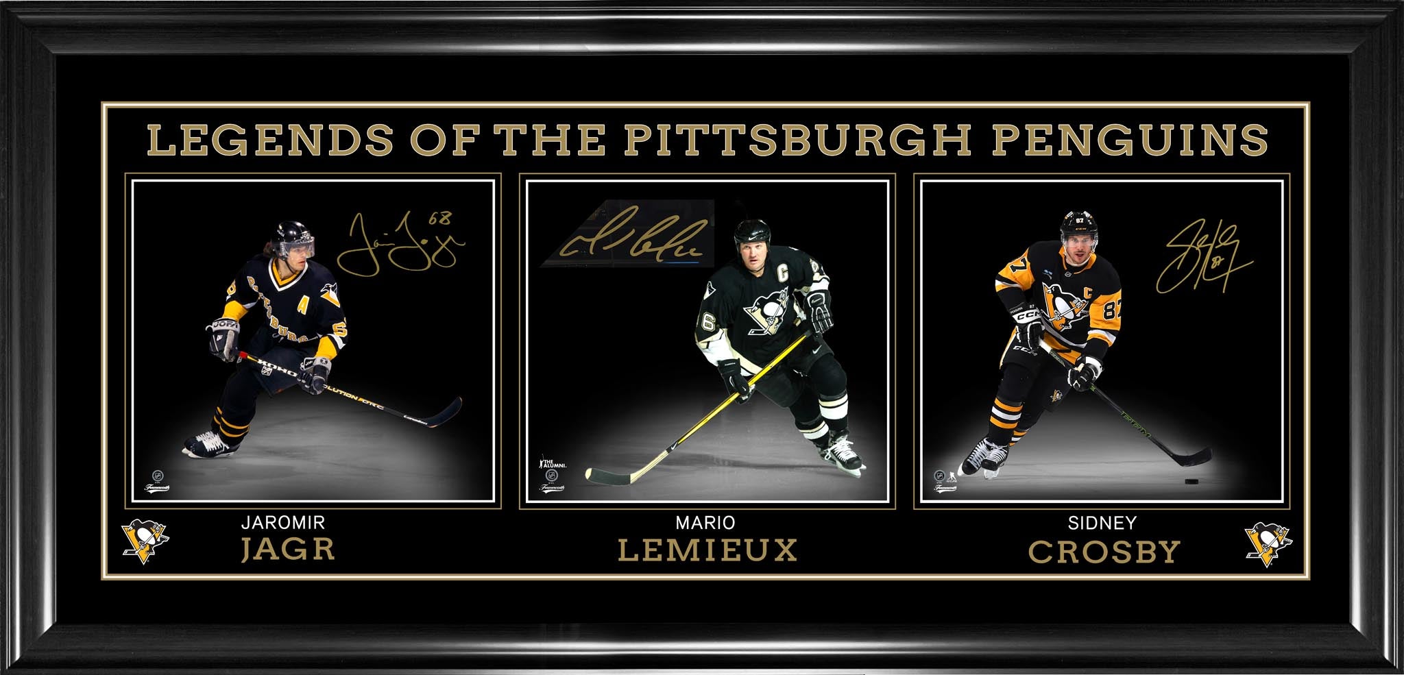 Legends of Pittsburgh Triple-Framed 8x10 Collection Signed by