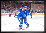 Mitch Marner and Morgan Rielly Framed 20x29 Goal Celebration Canvas