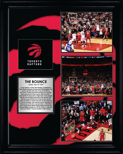 Kawhi Leonard Toronto Raptors Framed Game 7 "The Shot" Collage - Frameworth Sports Canada 