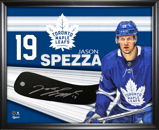 Jason Spezza Toronto Maple Leafs Signed PhotoGlass Framed Stickblade - Frameworth Sports Canada 