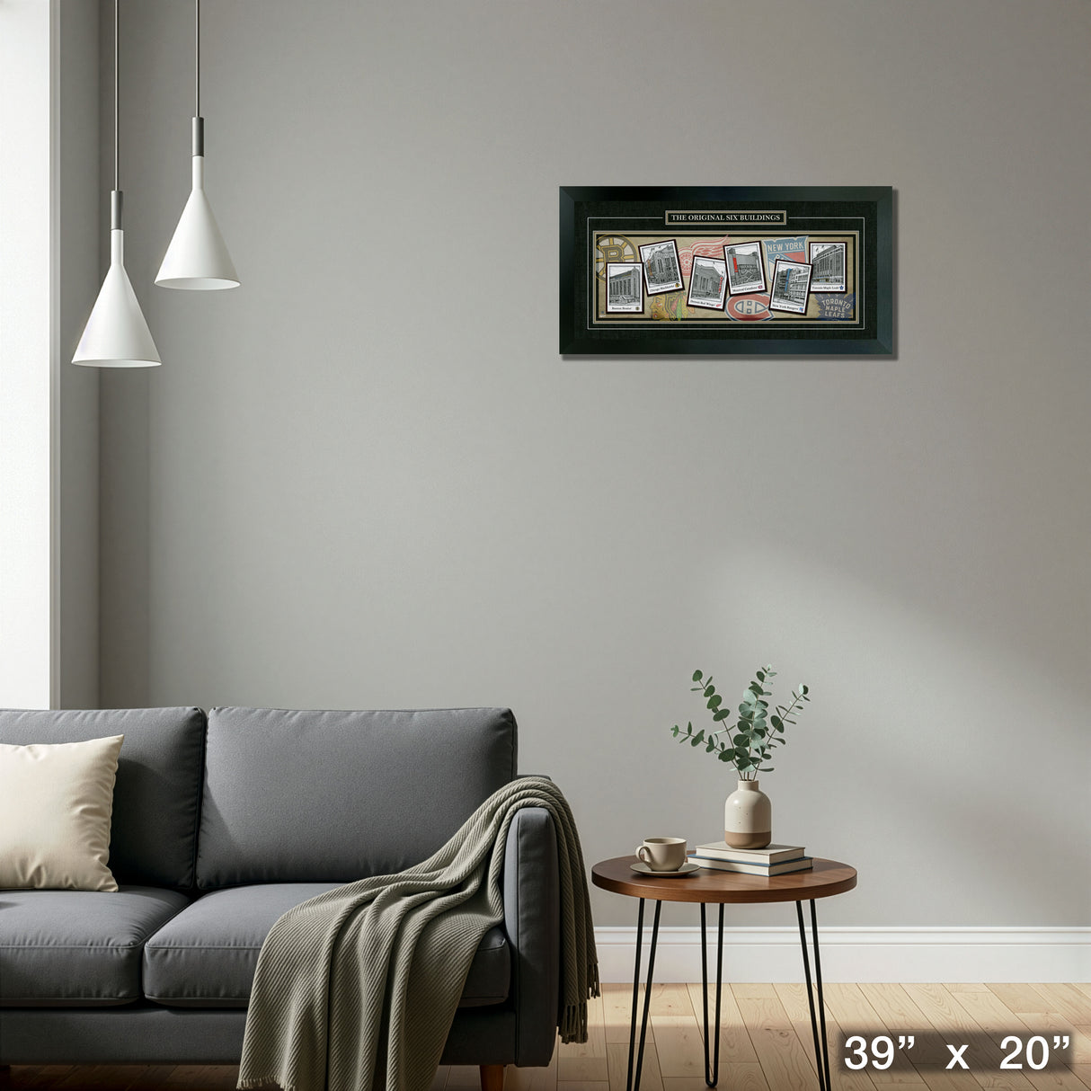 Original Six Buildings 16X35 Framed Print – Detail – Frameworth