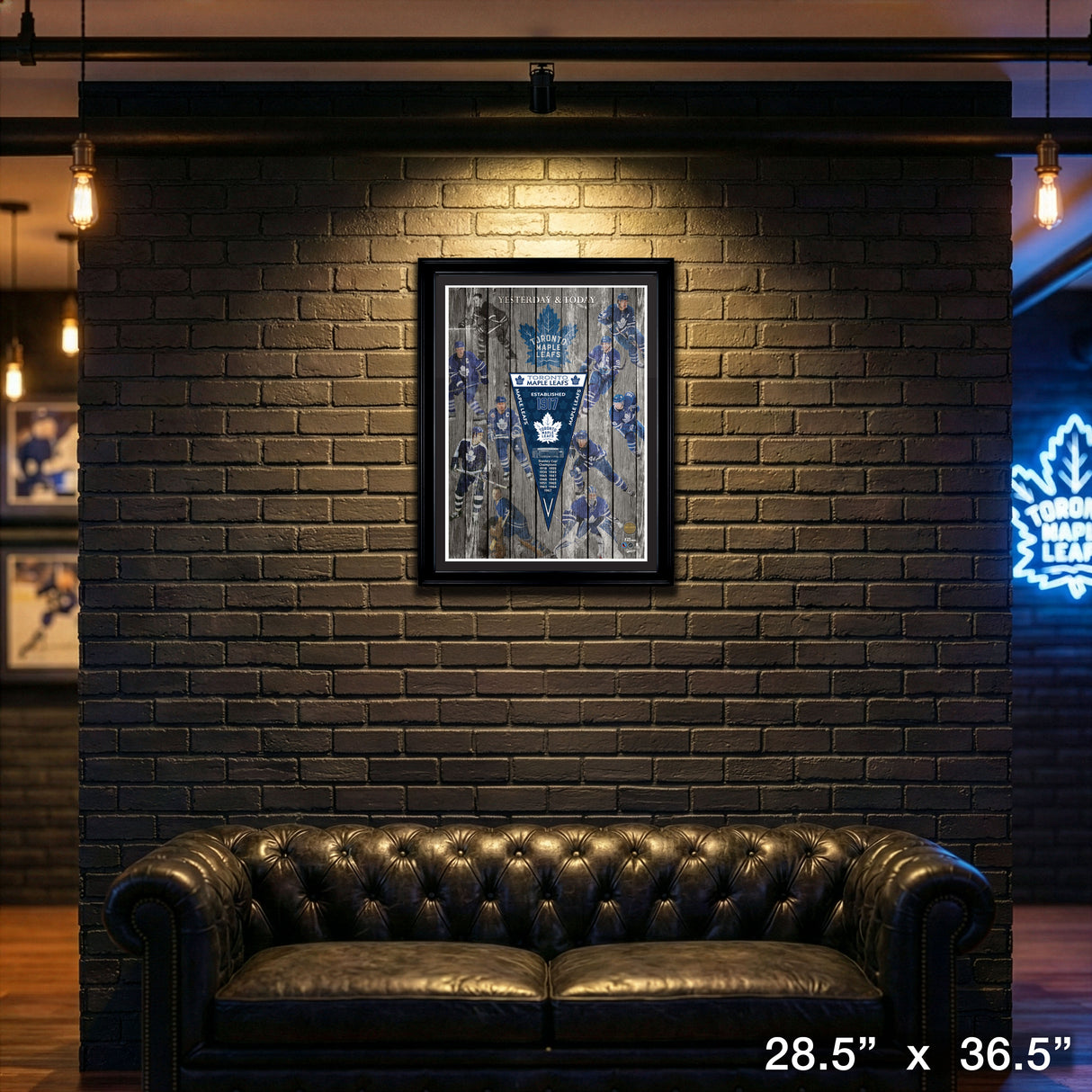 Toronto Maple Leafs Yesterday and Today Framed Collage – View 4 – Frameworth