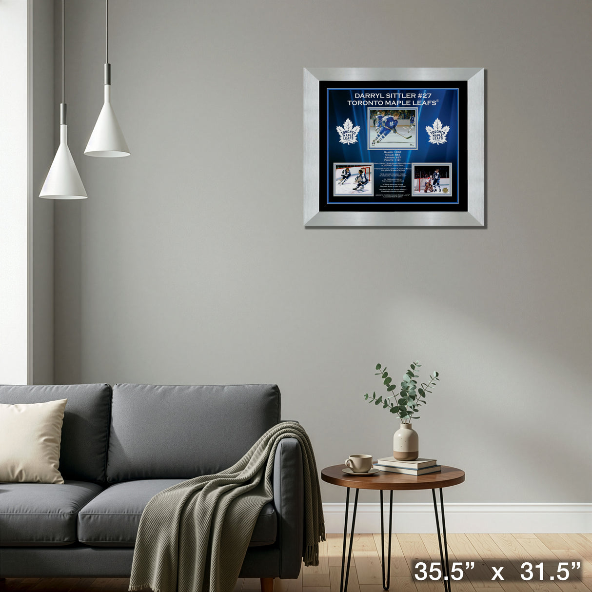 Darryl Sittler Framed Career Collage – Detail – Frameworth