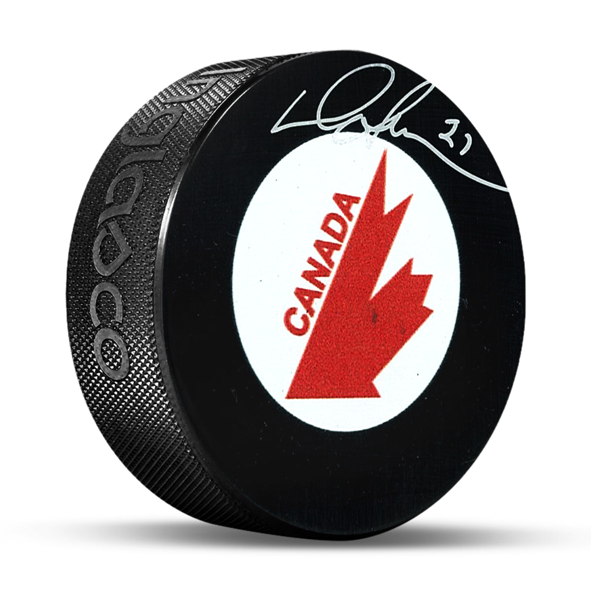 Darryl Sittler Signed Puck Canada Cup Autograph Series - AUCTION