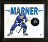 Mitch Marner Signed White PhotoGlass Framed Toronto Maple Leafs Puck