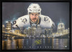 Sidney Crosby Signed Framed Pittsburgh Penguins City of Bridges 20x29 Canvas L/E 87 - Frameworth Sports Canada 