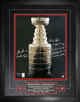 Montreal Canadiens Multi Signed Framed 16x20 Stanley Cup Photo - AUCTION