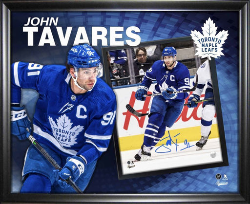 John Tavares Toronto Maple Leafs Signed PhotoGlass Framed 8x10 Frame-in-a-Frame Photo - Frameworth Sports Canada 