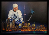 Doug Gilmour Toronto Maple Leafs Signed Framed 20x29 Skyline Canvas LE/99