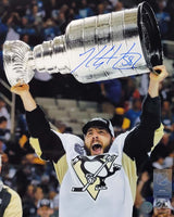 Kris Letang Pittsburgh Penguins Signed Unframed 8x10 Raising the 2016 Stanley Cup Photo