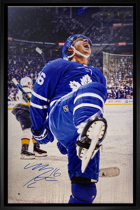 Mitch Marner Toronto Maple Leafs Signed Framed 40x60 Celebration Gallery Edition Canvas